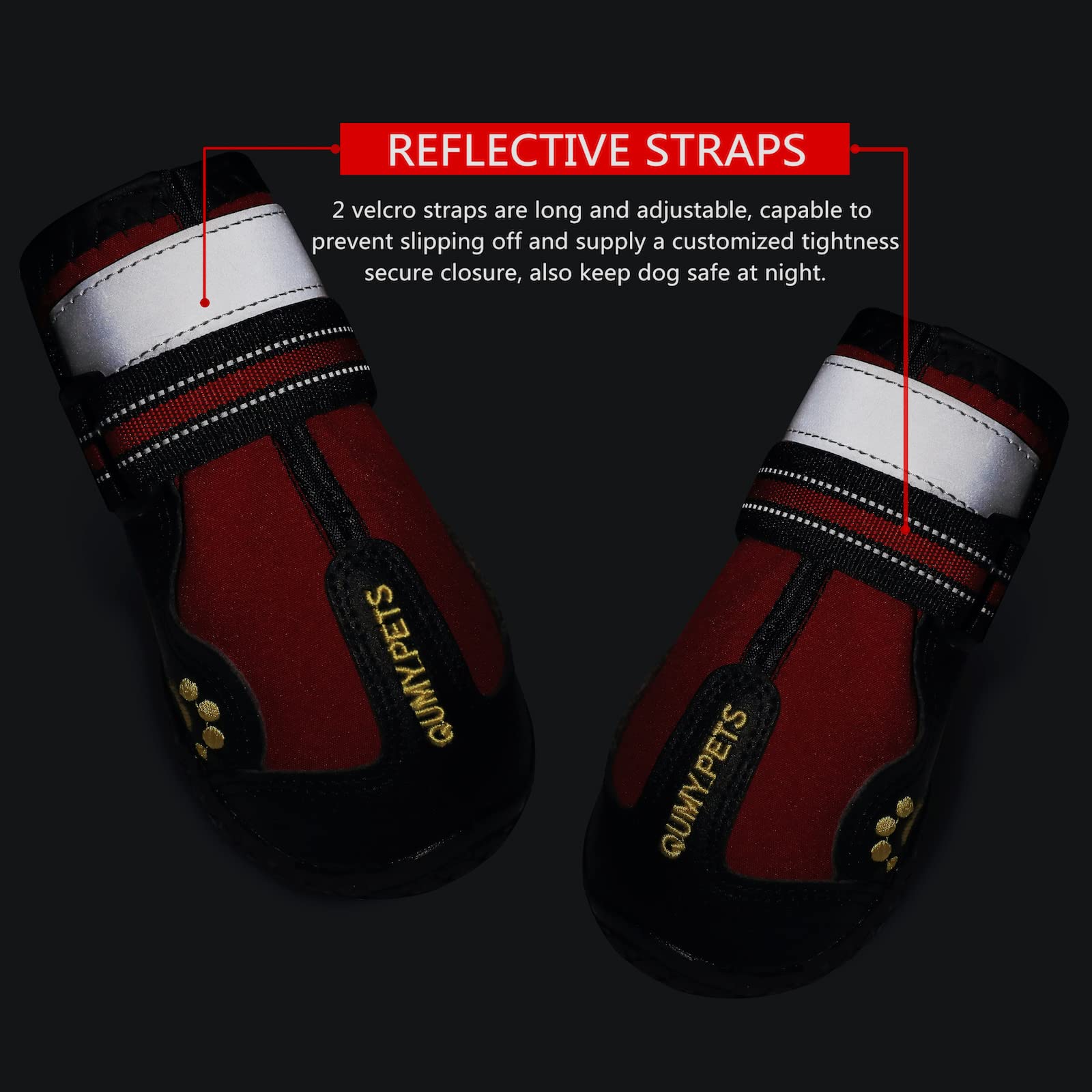 Zapato QUMY con bordado de pata, diseño adorable para salidas al parque.