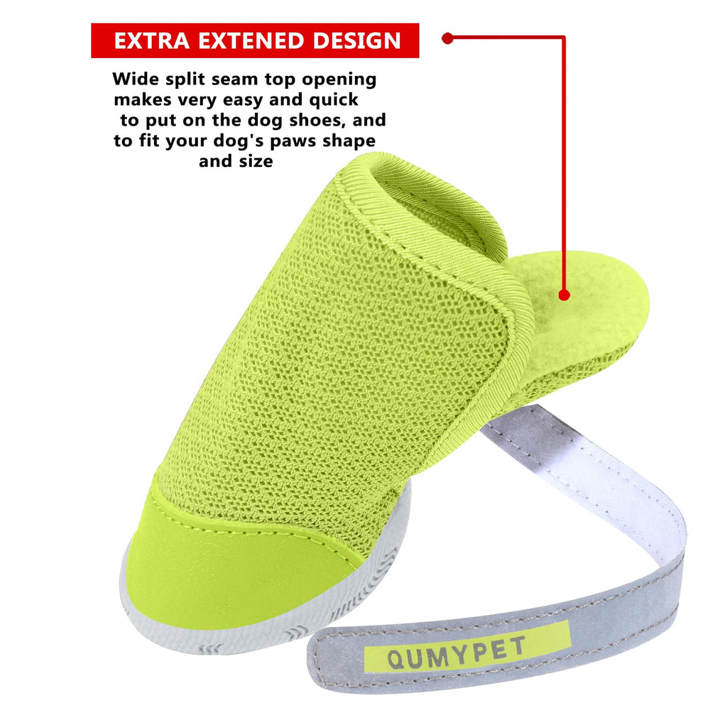Zapatillas QUMY para perros pequeños con correa ajustable y banda reflectante para seguridad nocturna