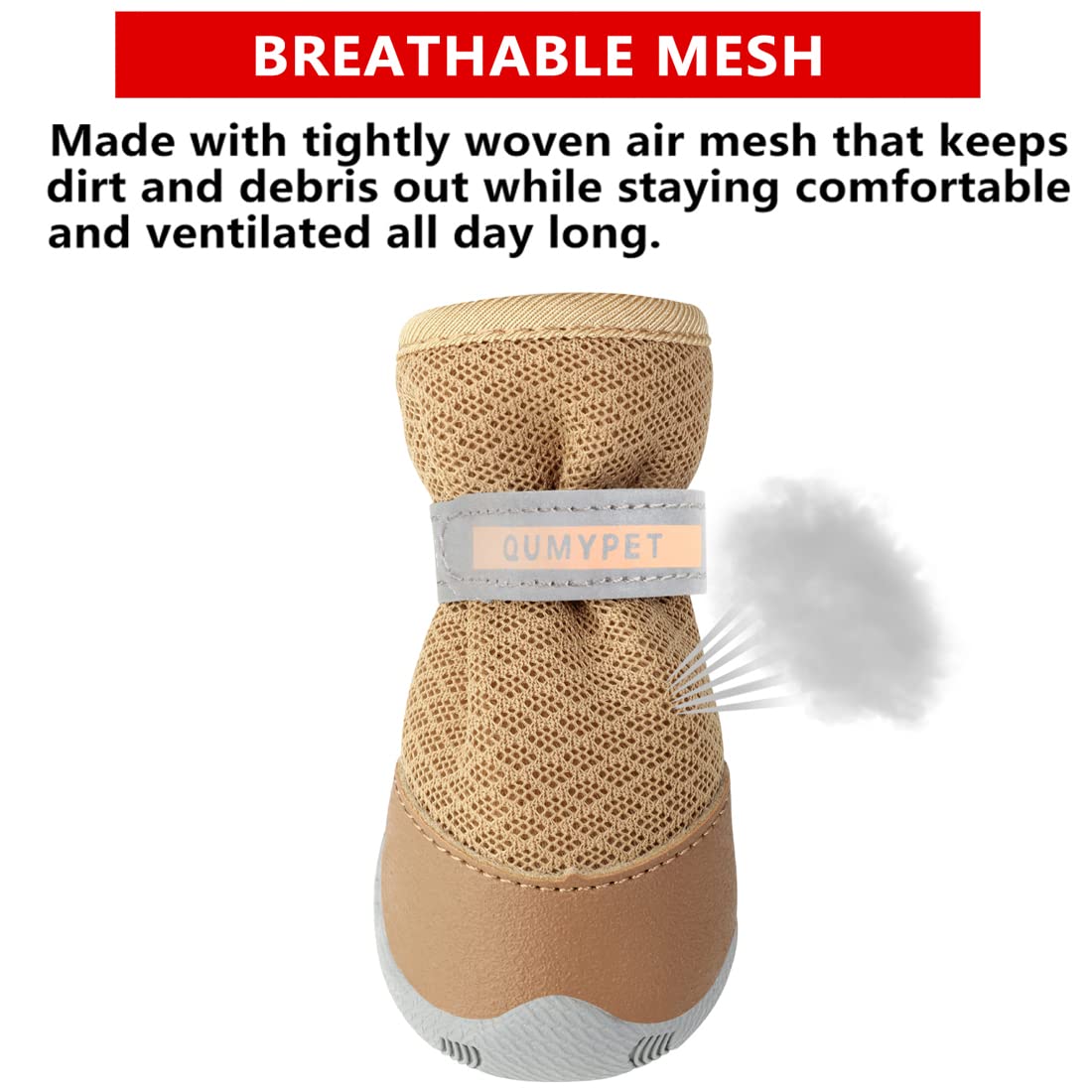 La suela antideslizante de QUMY ofrece tracción estable en superficies duras.