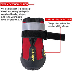 Botas QUMY para perros, suela antideslizante, mejor agarre en superficies resbaladizas.
