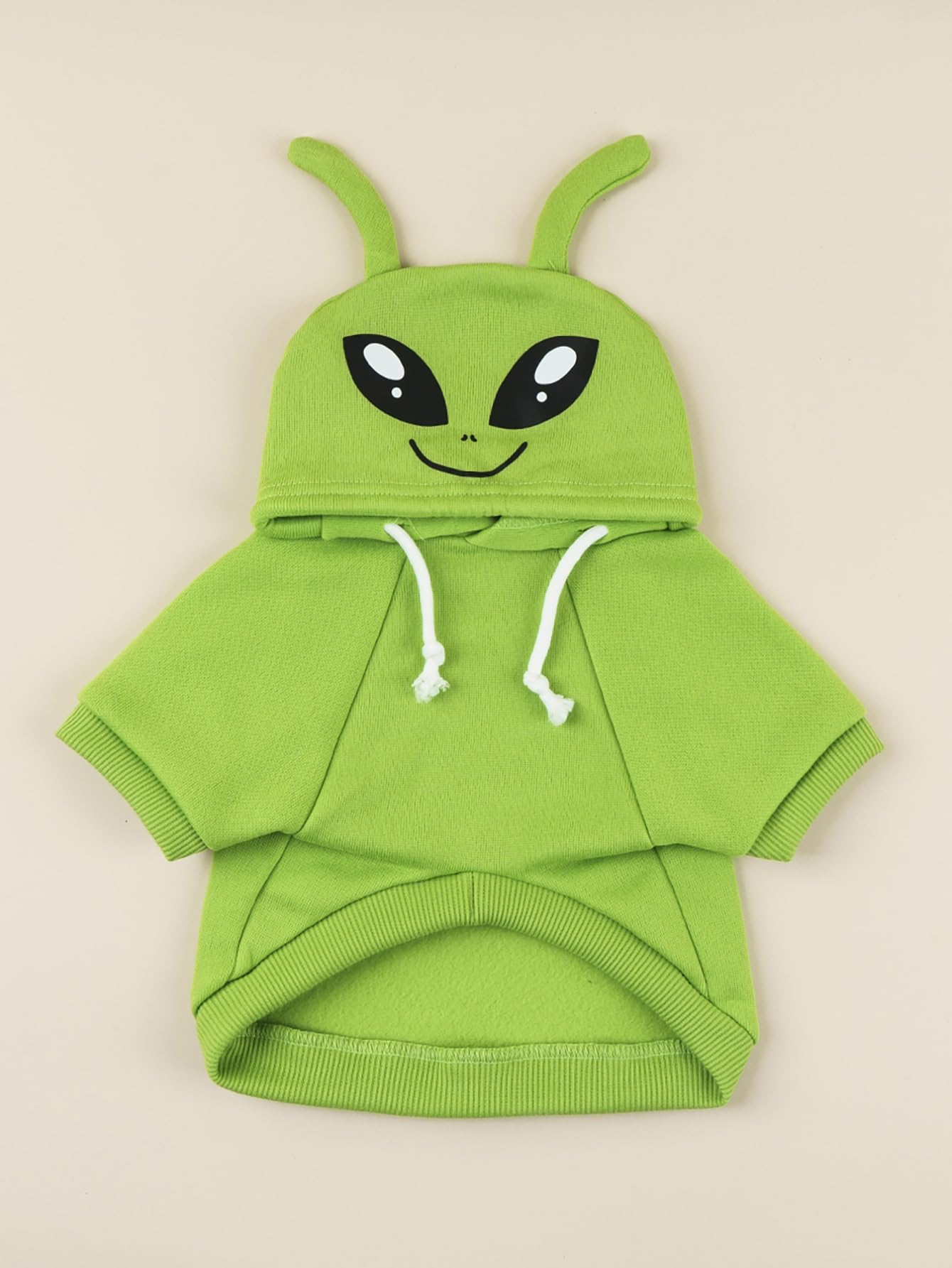 QWINEE Alien Dog Hoodie espalda: estilo urbano para mascotas