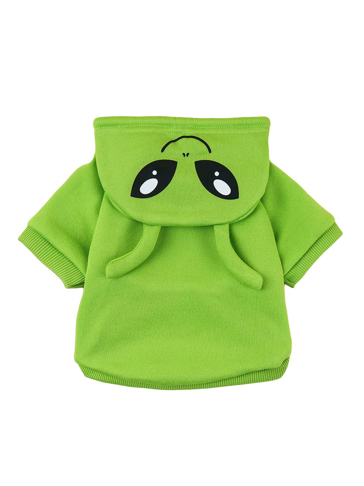 QWINEE Alien Dog Hoodie frente: abrigo cálido para paseo diario