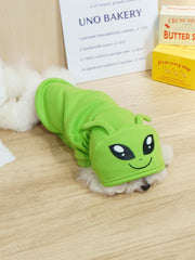 QWINEE Alien Dog Hoodie tejido suave: piel y pelaje agradables