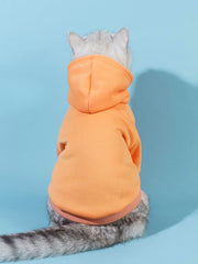 Sudadera con capucha QWINEE para perro, vista trasera, tejido elástico.