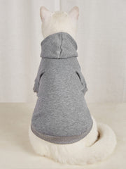 QWINEE Basic sudadera perro capucha, diseño moderno para mascota