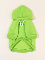QWINEE sudadera verde con capucha, detalle frontal