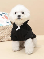QWINEE sudadera para perros, vista trasera, aporta estilo y calor en días fríos.