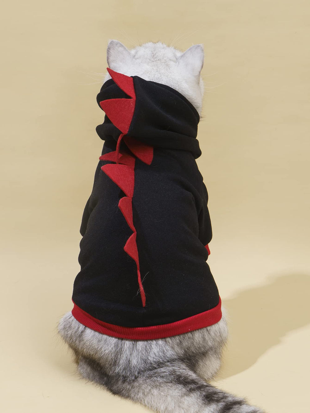 QWINEE sudadera dinosaurio para perro, frente atractiva para lucir con estilo