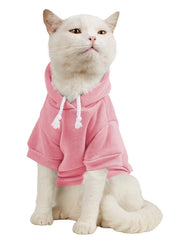QWINEE sudadera para perro frente, ajuste cómodo para paseos en clima frío.