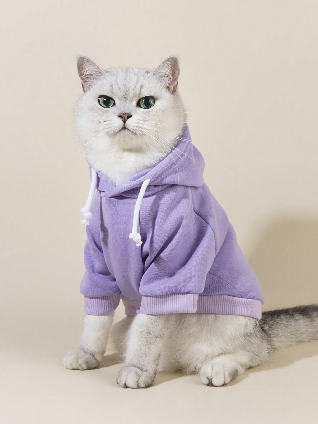 QWINEE sudadera perro básico capucha, añade estilo manteniendo calor ligero.