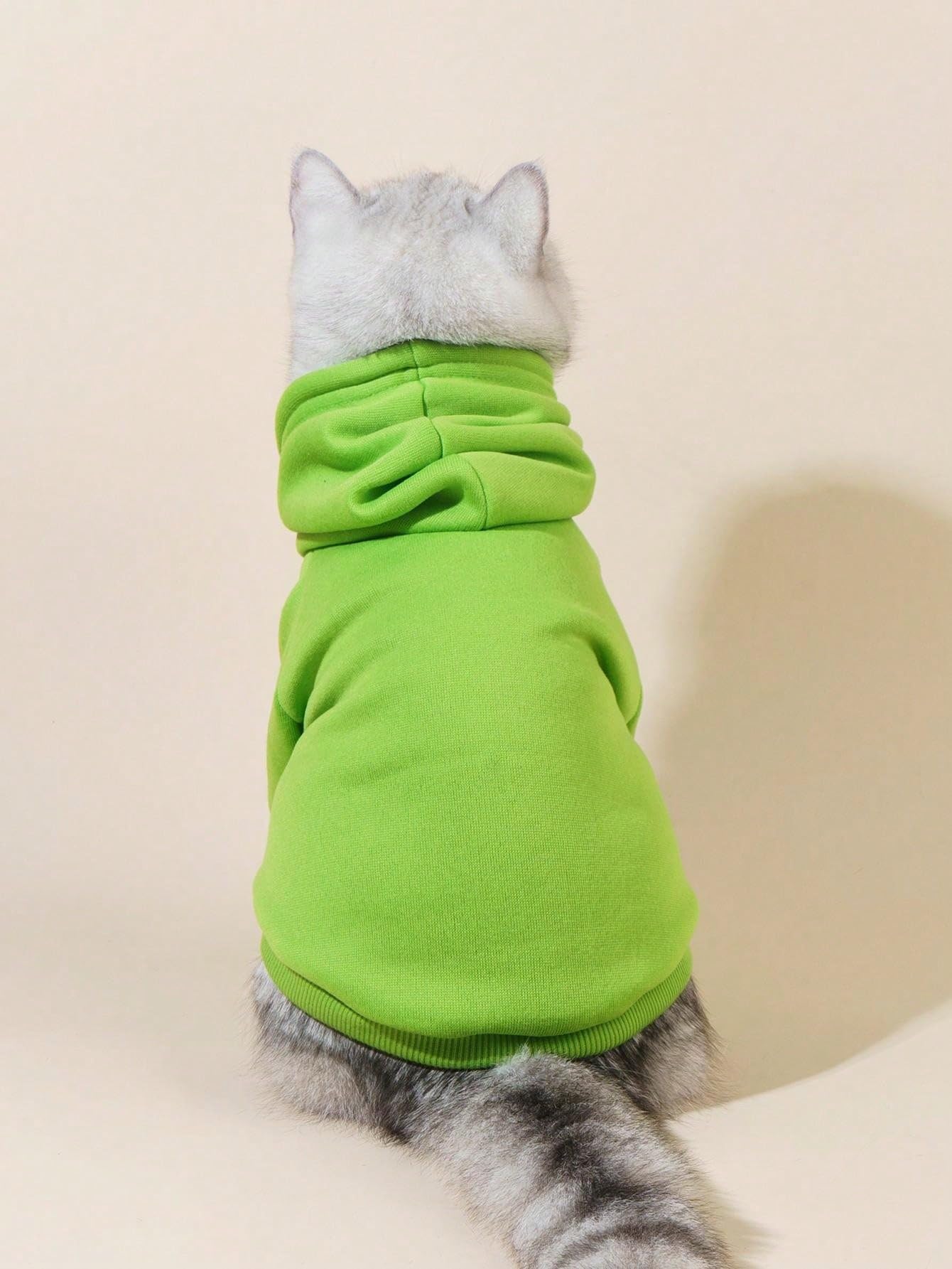 QWINEE sudadera para perro capucha básica, detalle capucha: tacto suave