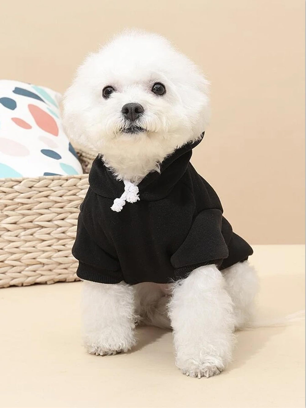 QWINEE sudadera para perros, detalle de tejido suave para mayor comodidad.