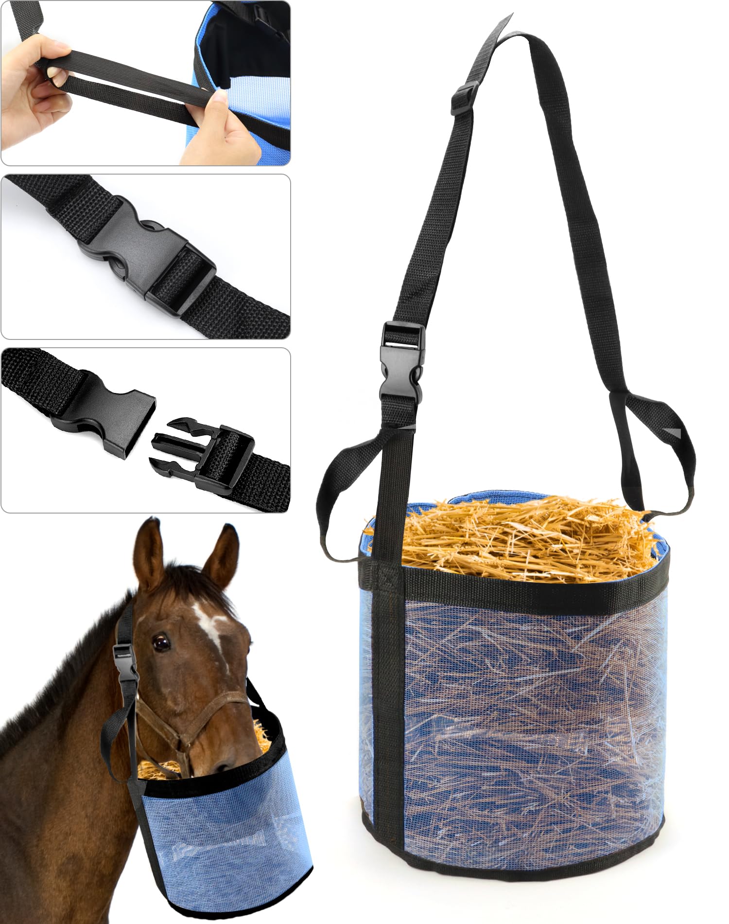 QWORK bolsa con malla transpirable para ventilación durante la comida.