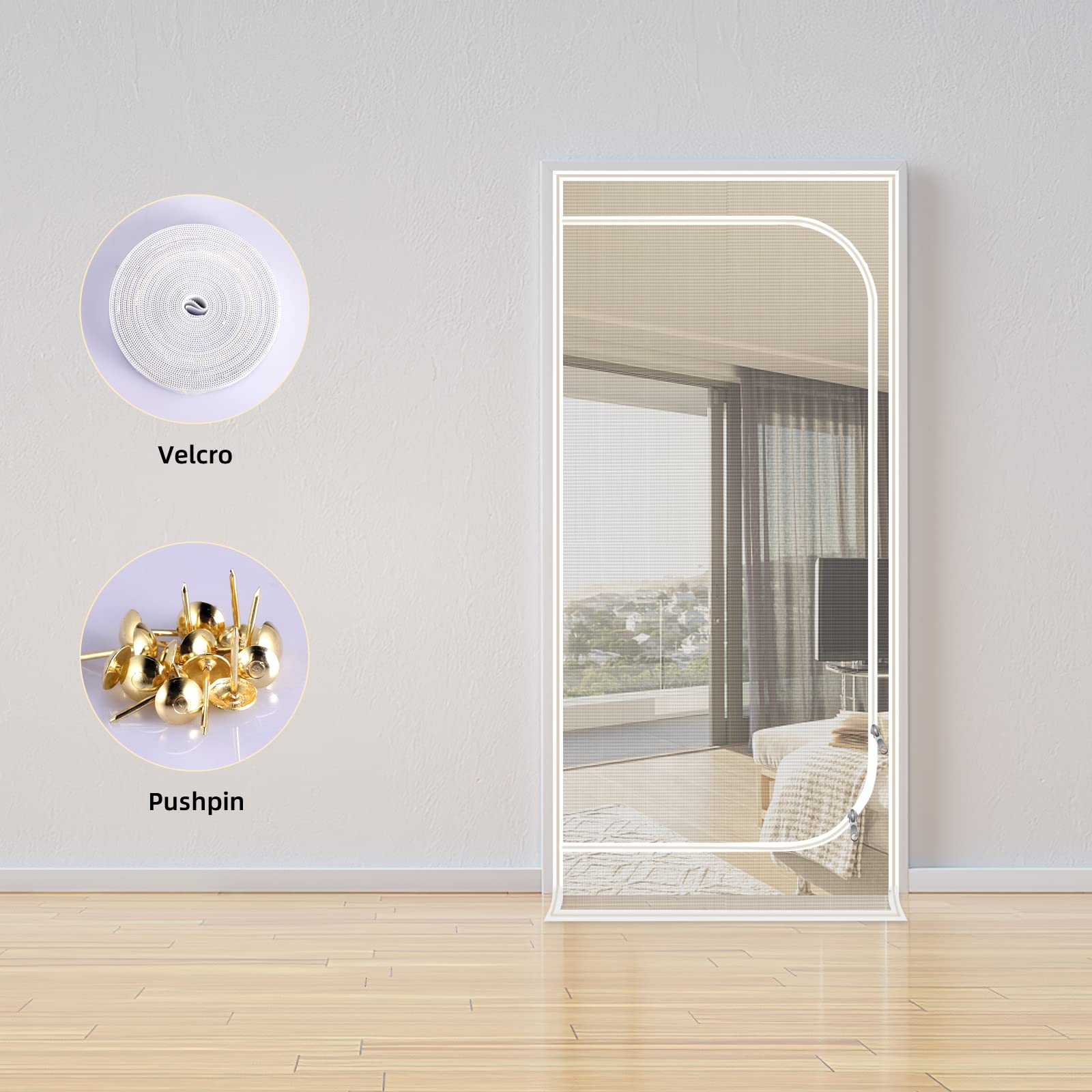 Control de acceso seguro para mascotas con malla duradera QWR