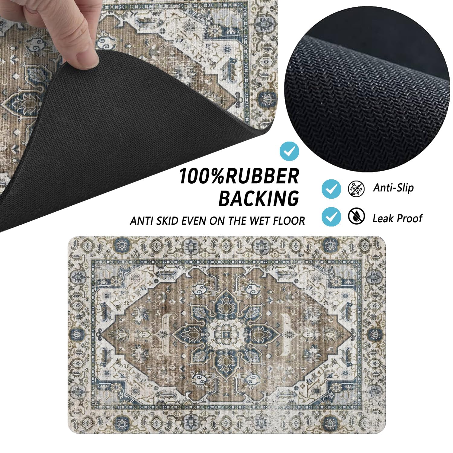 Tamaño 17x27 pulgadas de la Alfombrilla QXWREL para alimentación.