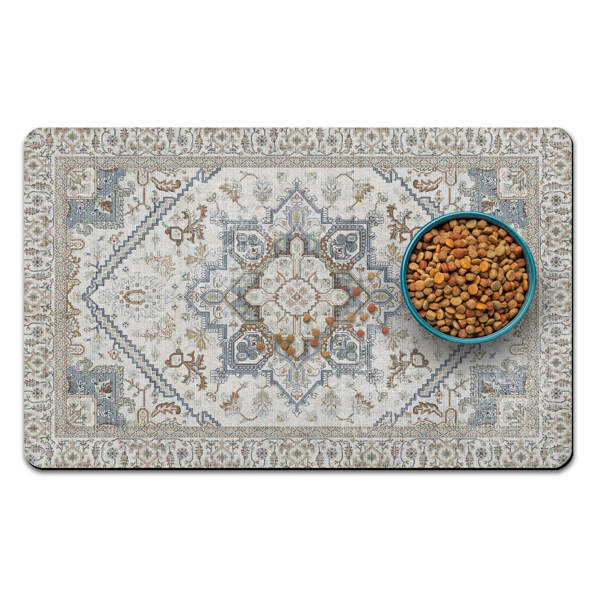 Almohadilla para alimentos de perros QXWREL, suave y absorbente para evitar manchas.