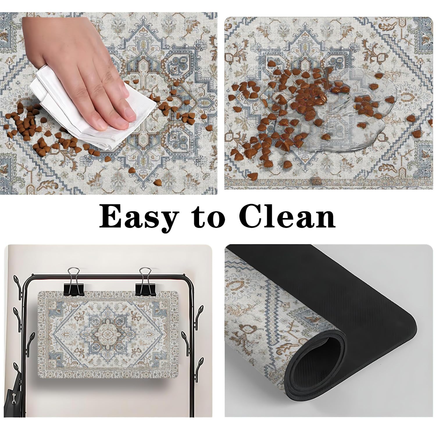Material resistente a rasguños de QXWREL, ideal para mascotas activas.