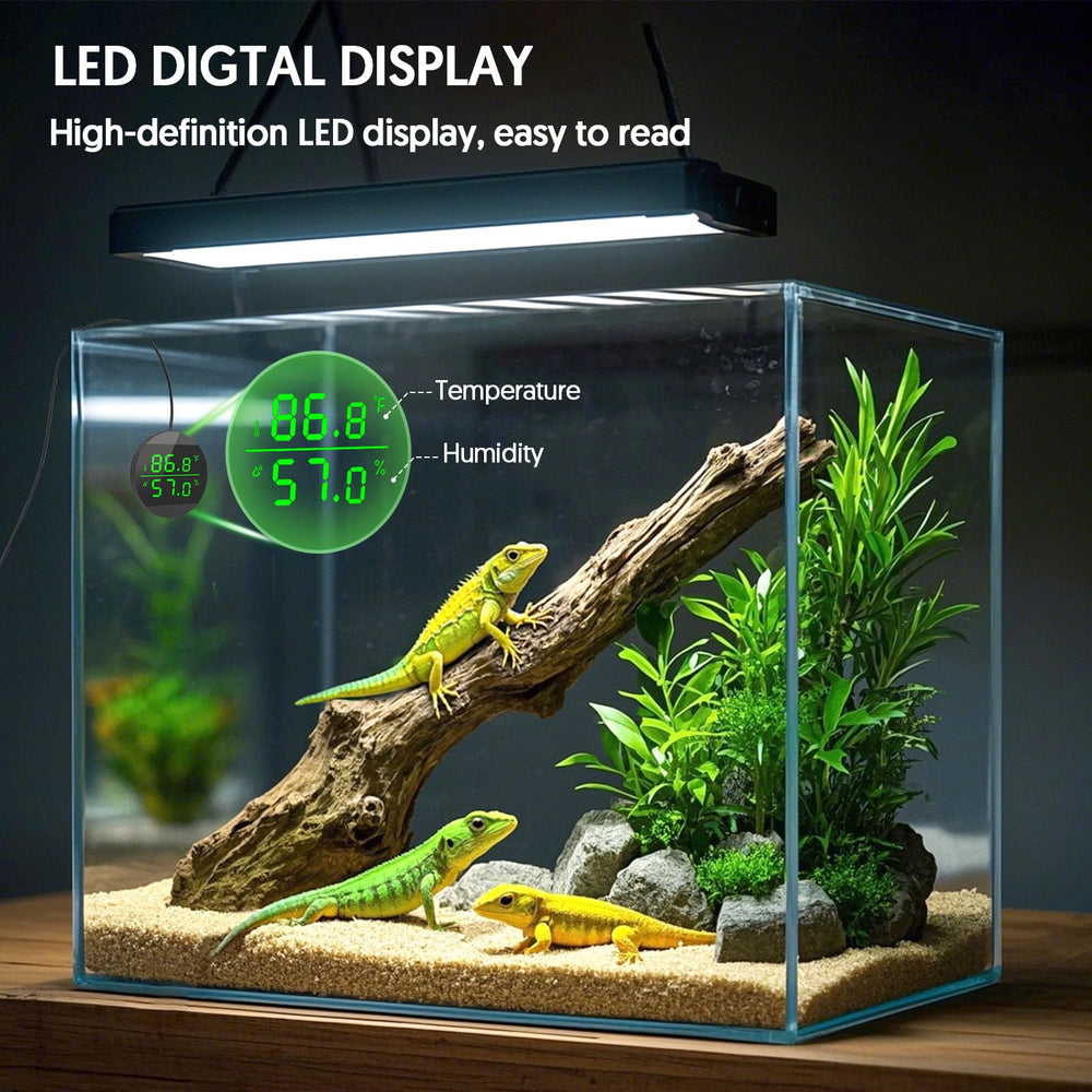 QZQ rango de medición 32°F a 140°F para reptiles.