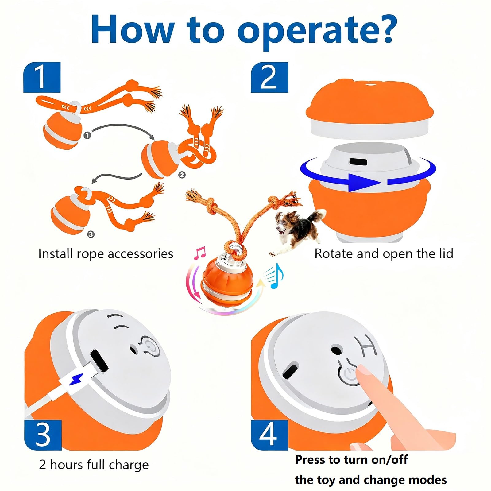 Activación automática de la bola QZTRGDW para entretenimiento continuo