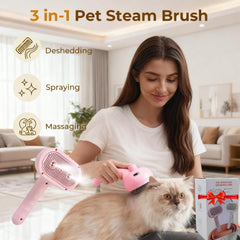 QZTRGDW cepillo tres en uno para gatos y perros, cuidado completo