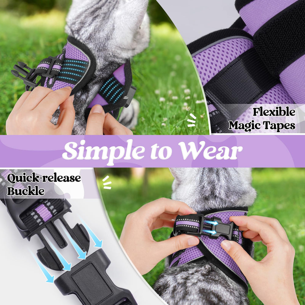 rabbitgoo arnés ajustable con reflectivo para visibilidad nocturna