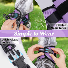 rabbitgoo arnés ajustable con reflectivo para visibilidad nocturna
