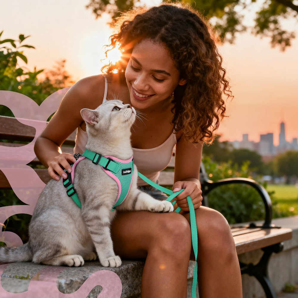 Diseño colorido Rabbitgoo para estilo único de tu gato