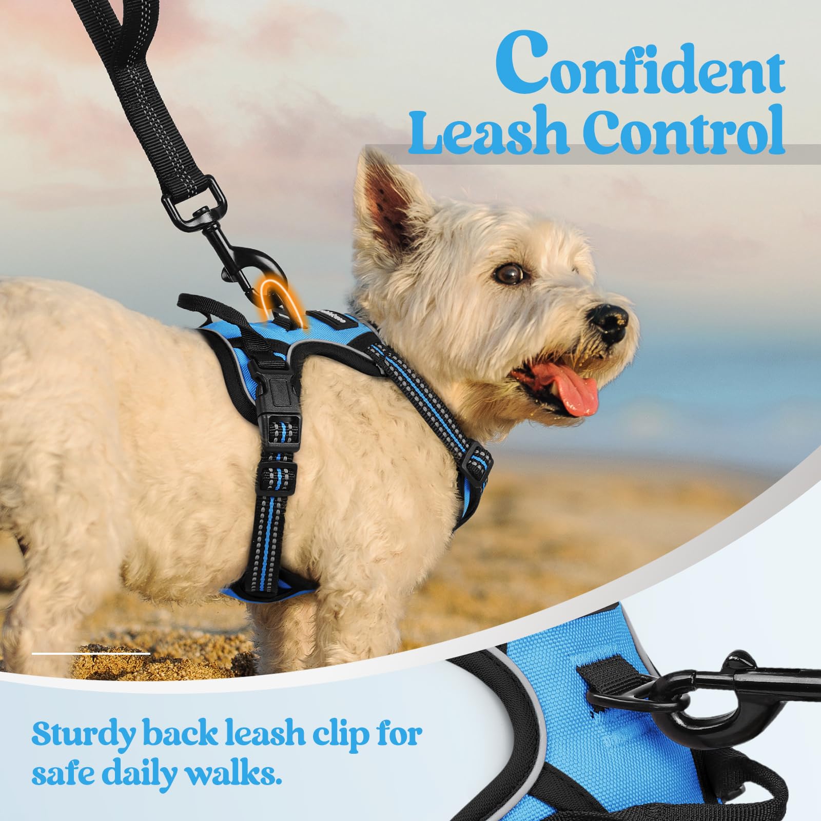 Tejido Oxford transpirable de Rabbitgoo para mantener al perro fresco.
