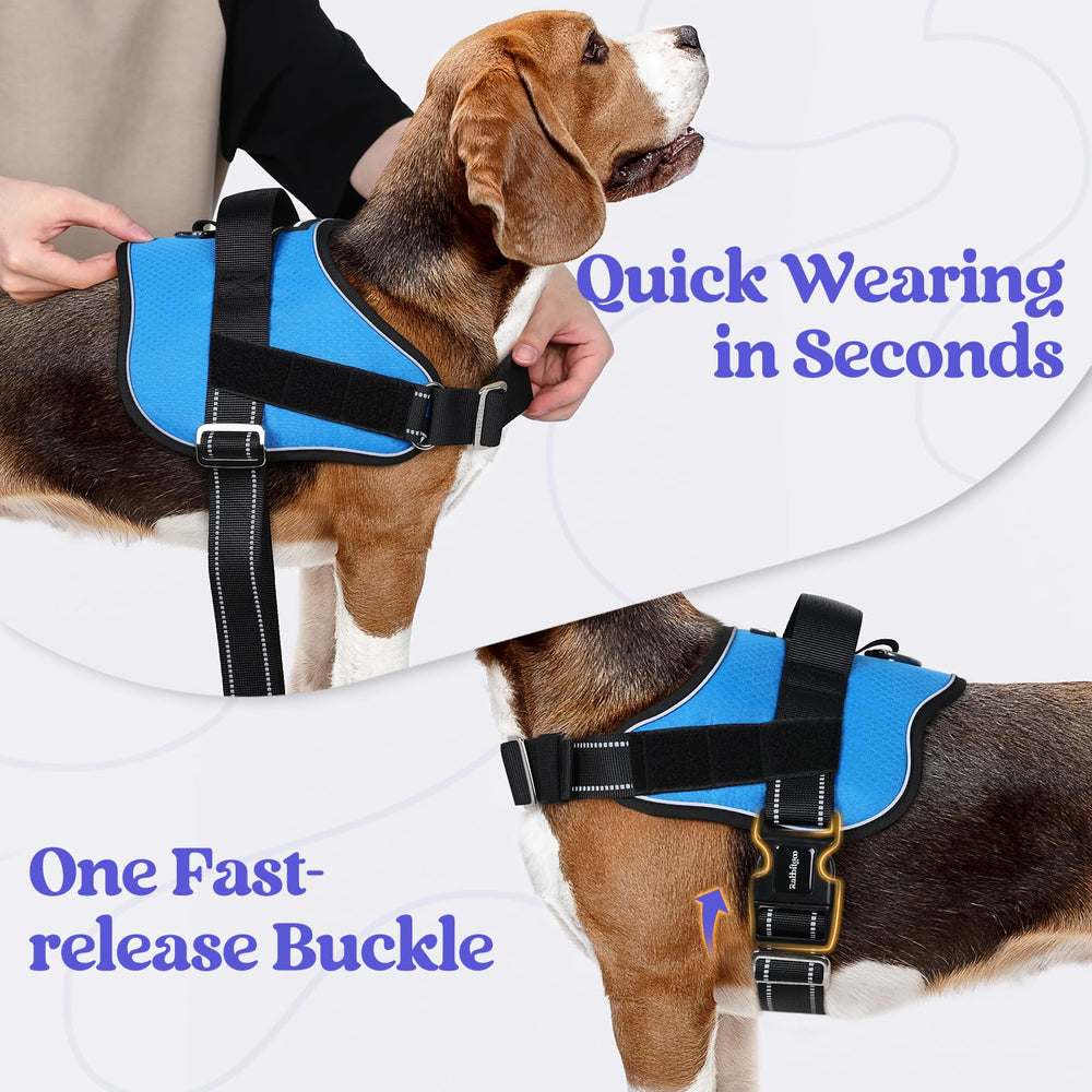 Rabbitgoo arnés perro grande - ajuste cuello ergonómico para comodidad