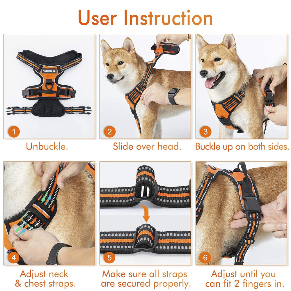 Rabbitgoo arnés para uso diario, seguridad y confort en paseos.