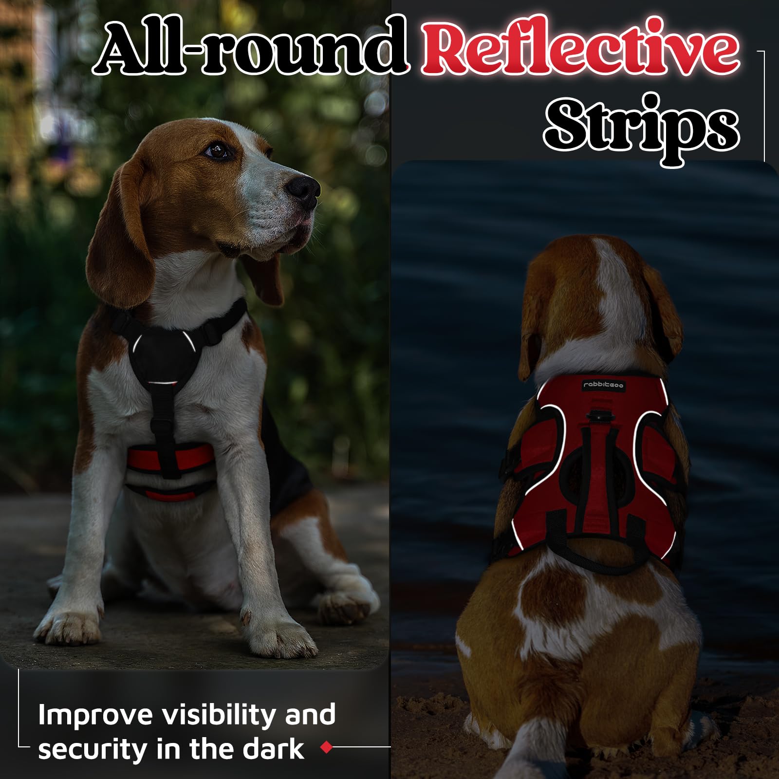 Arnés Rabbitgoo para uso exterior, ideal para paseos y senderismo