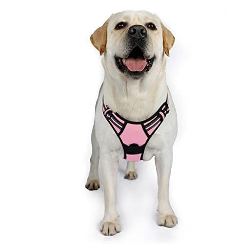 Arnés Rabbitgoo rosa de diseño llamativo para estilo y seguridad.