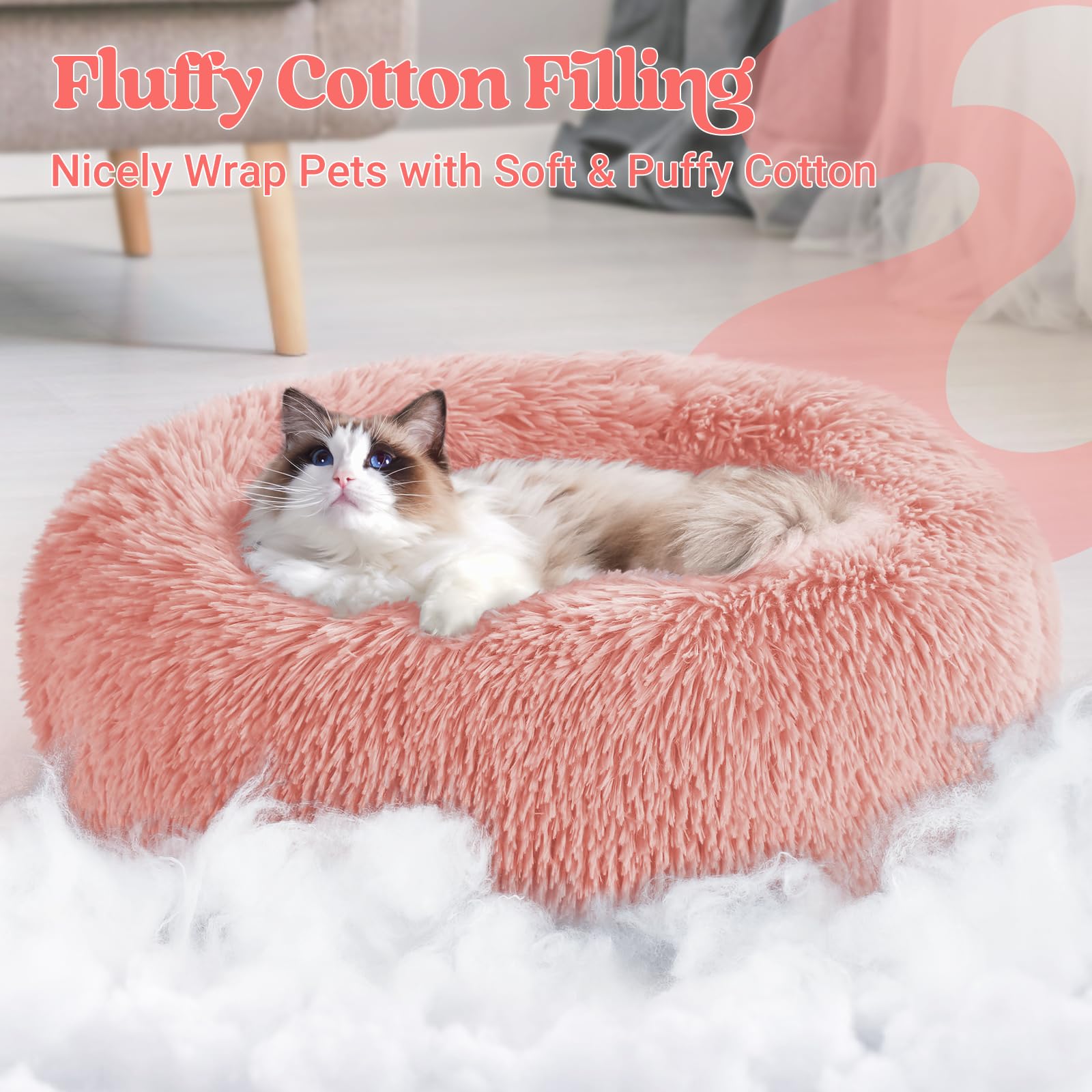 Felpa suave de la cama rabbitgoo rodea al peludo con calidez.