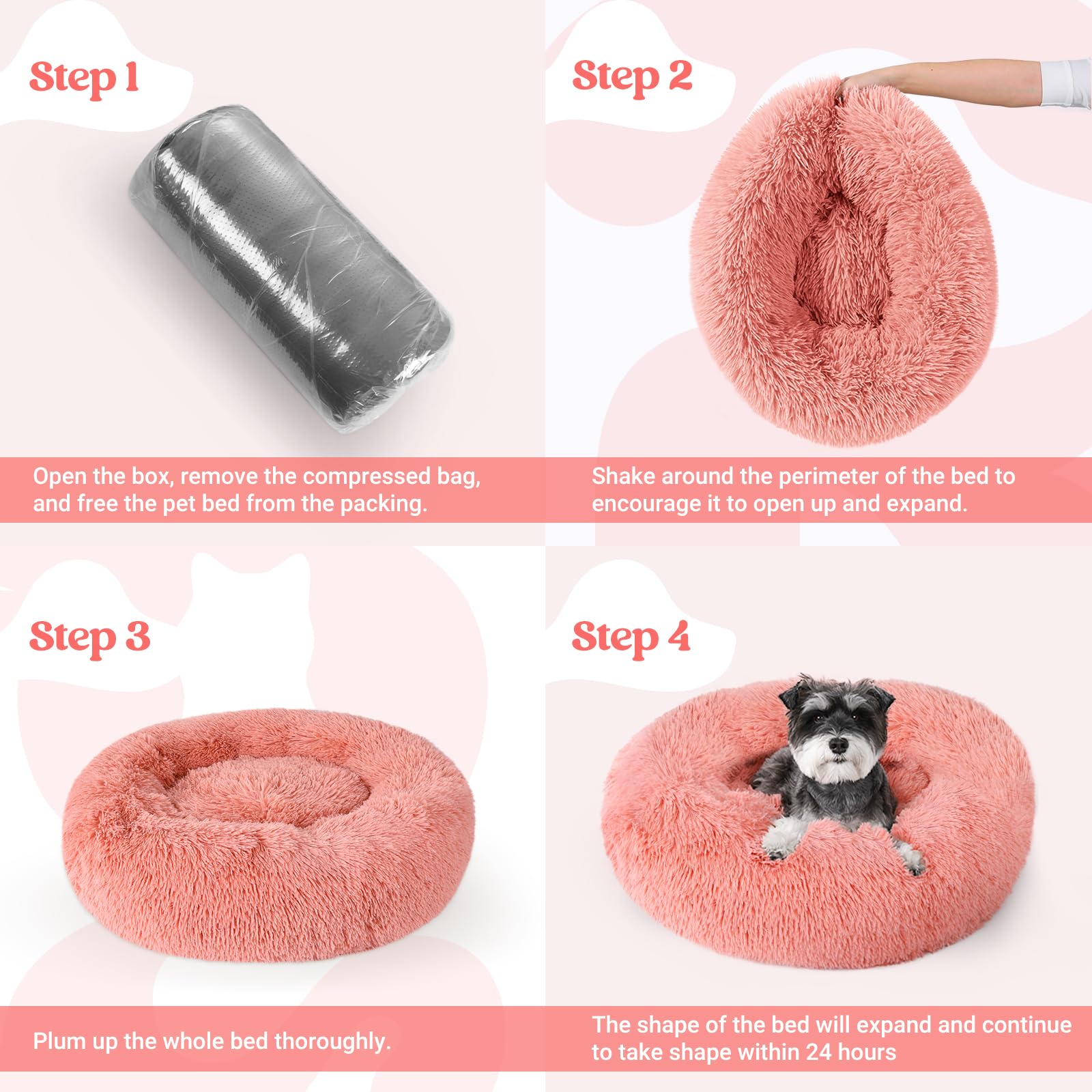 Cama suave para mimos y descanso diario en casa con rabbitgoo.