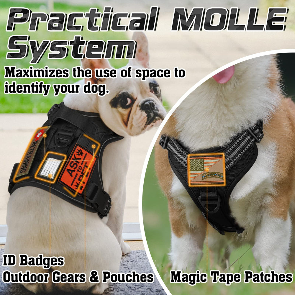 Paneles Molle laterales en arnés Rabbitgoo para accesorios.