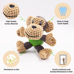 Raffaelo monito peluche externo suave y núcleo resistente para masticar
