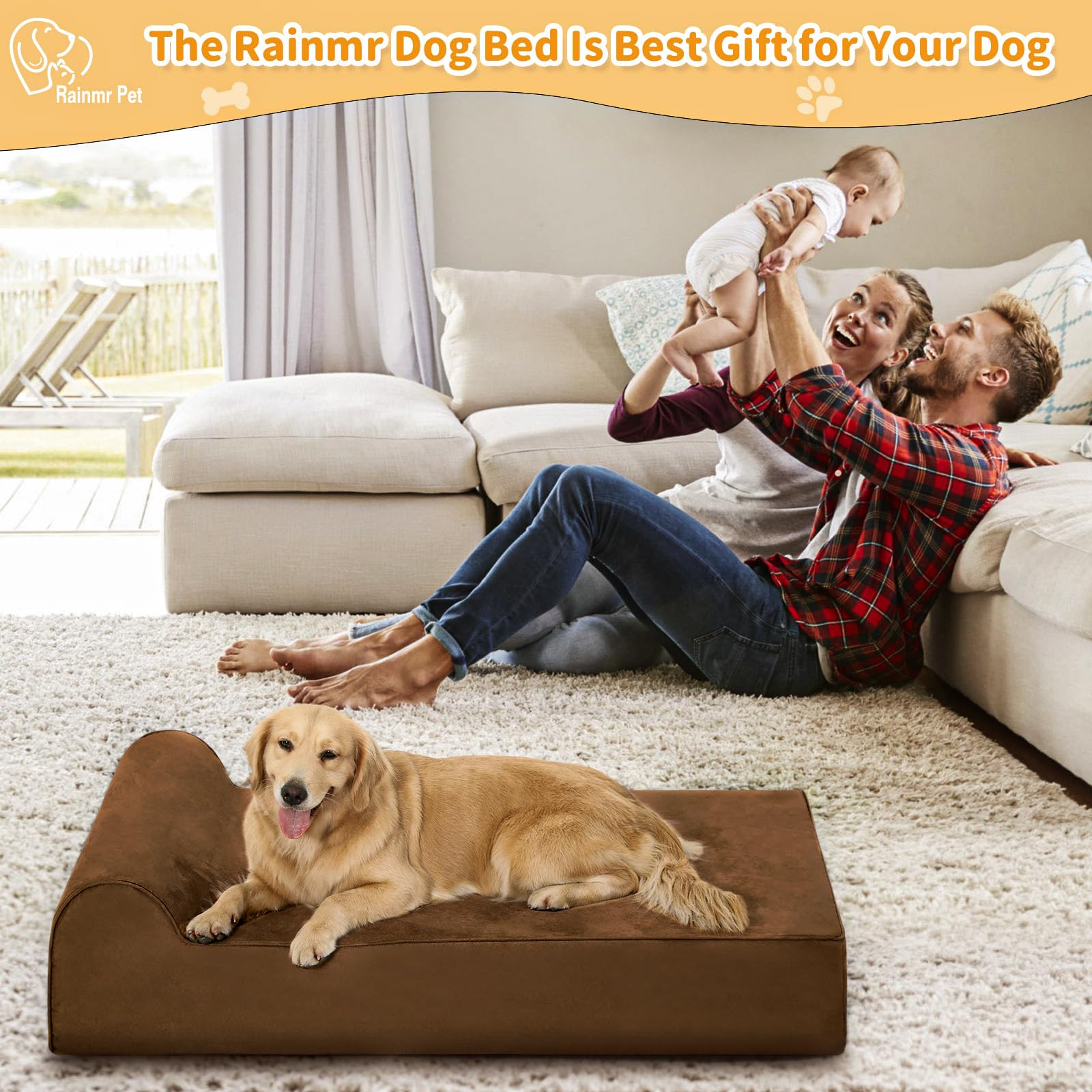 Rainmr reposacabezas de 4 pulgadas ayuda a distribuir la presión