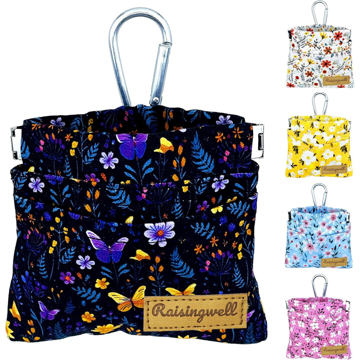 Raisingwell bolsa de golosinas para perros con diseño manos libres, ideal para paseos.