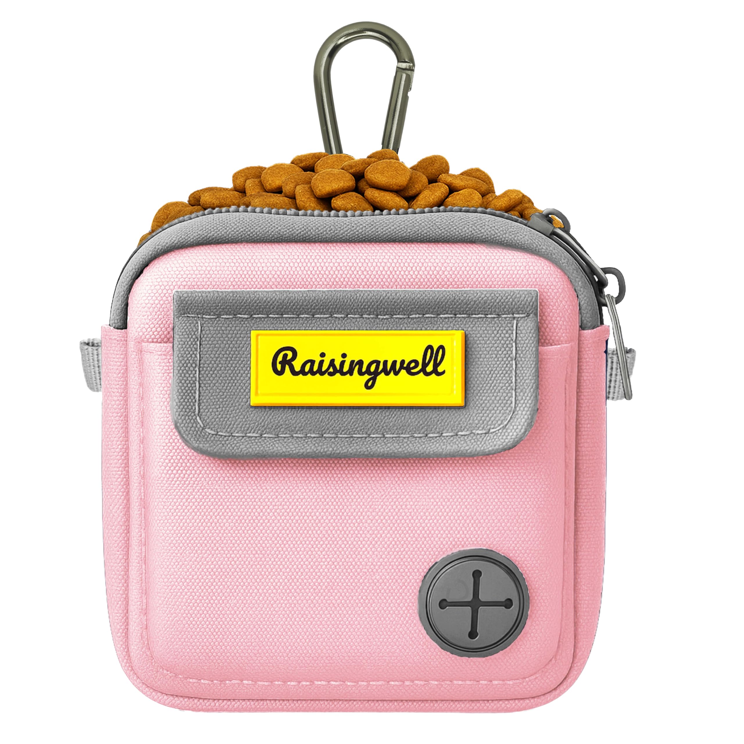 Raisingwell bolsa de premios para perros con cremallera, ideal para paseos ordenados