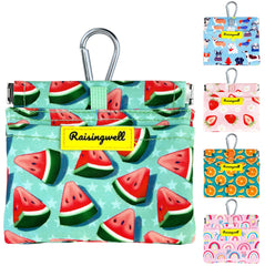 Raisingwell bolsa de premios para perro Watermelon, compacta y fácil de llevar.