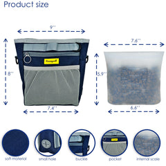 Raisingwell bolsa de silicona 4 tazas ofrece almacenamiento limpio y extra para premios.