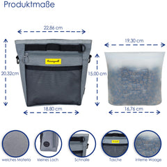 Raisingwell bolsa de silicona de 4 tazas para golosinas y limpieza fácil