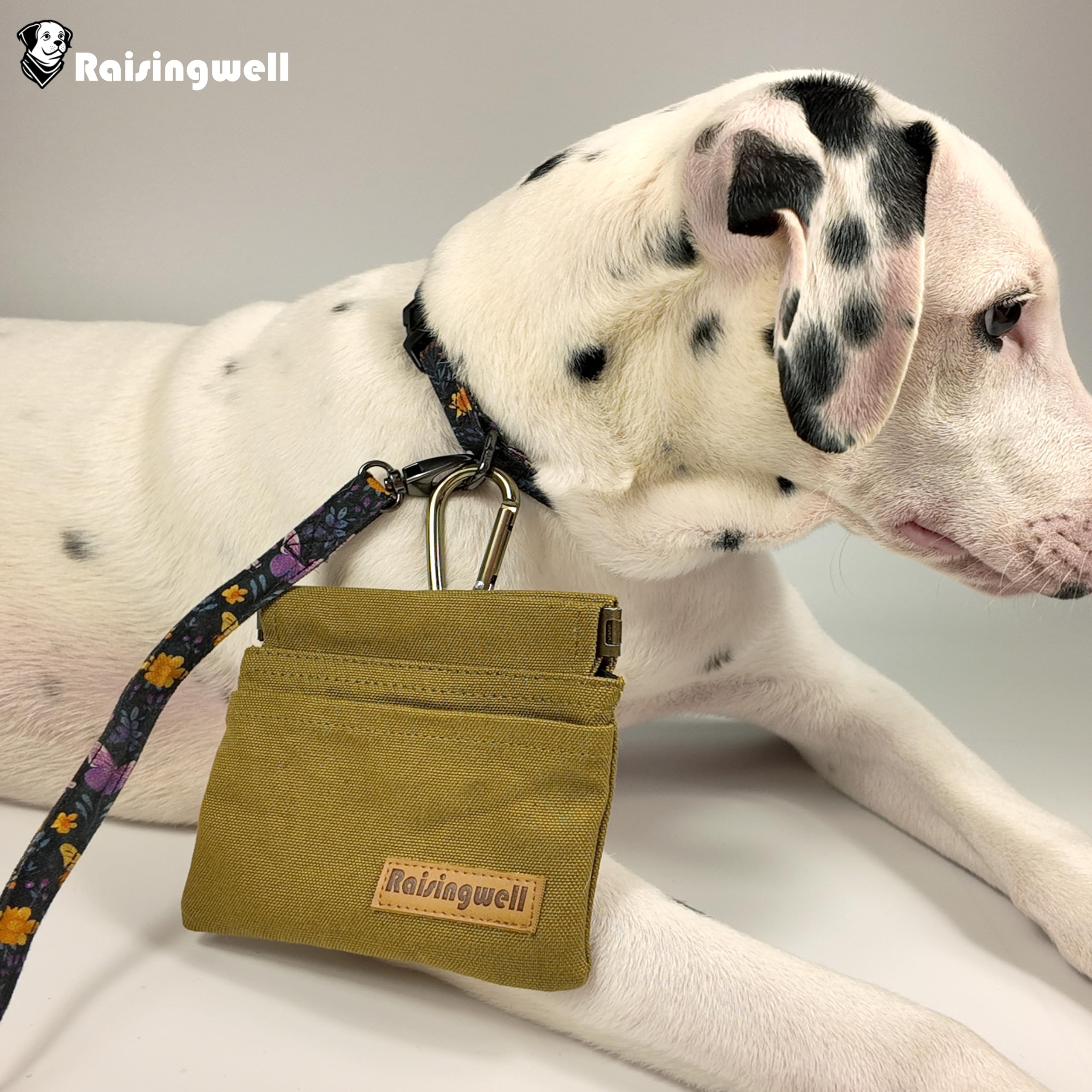 Raisingwell bolsillo frontal para bolsas de desecho durante caminatas