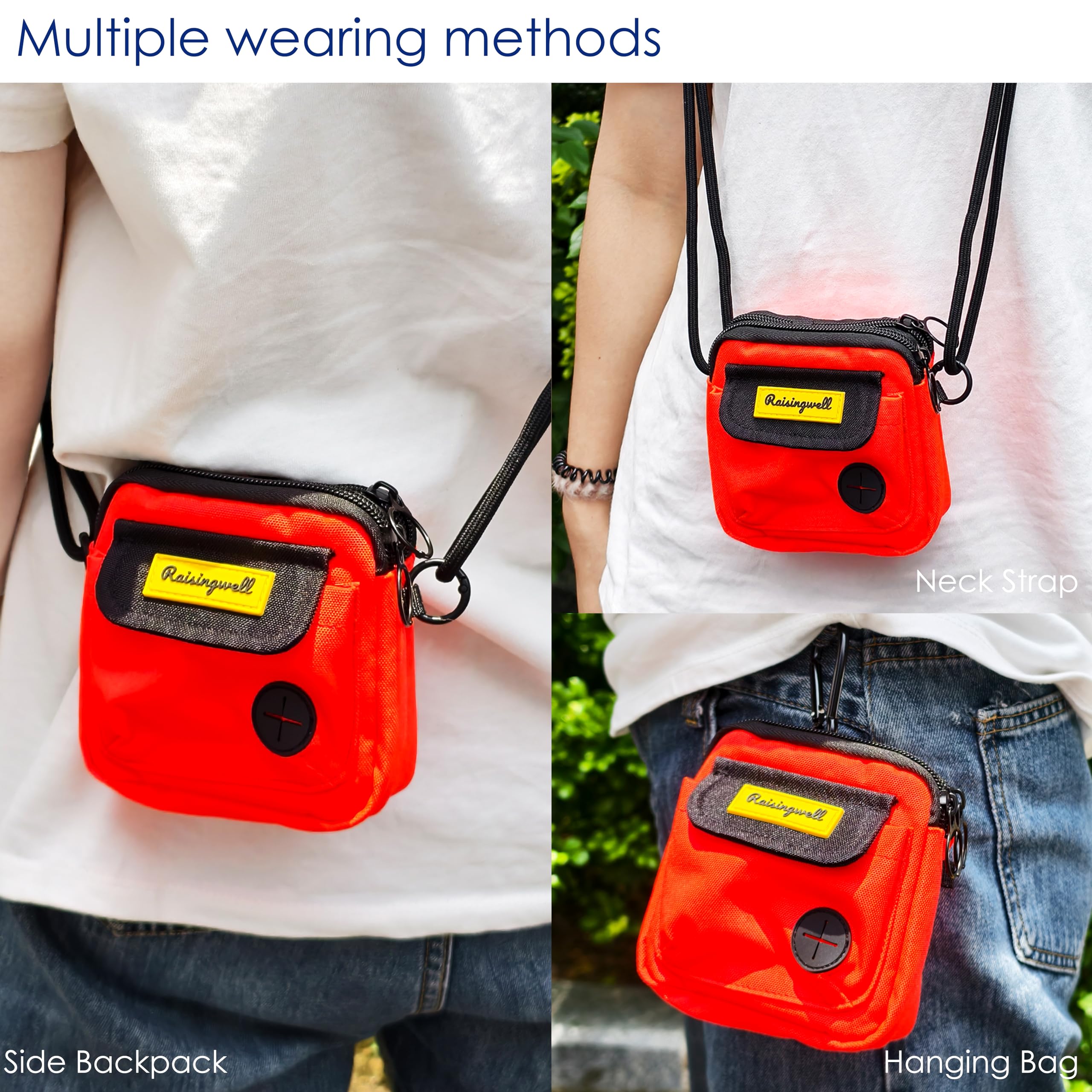 Raisingwell bolsillo interno para bolsas y pañuelos.