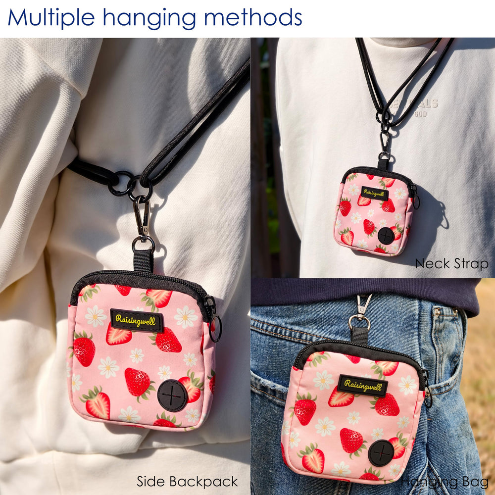 Raisingwell bolsita con diseño fresa, ideal para salidas diarias y entrenamientos