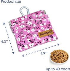 Raisingwell bolsita premios perro diseño vibrante: fácil localización durante paseos.