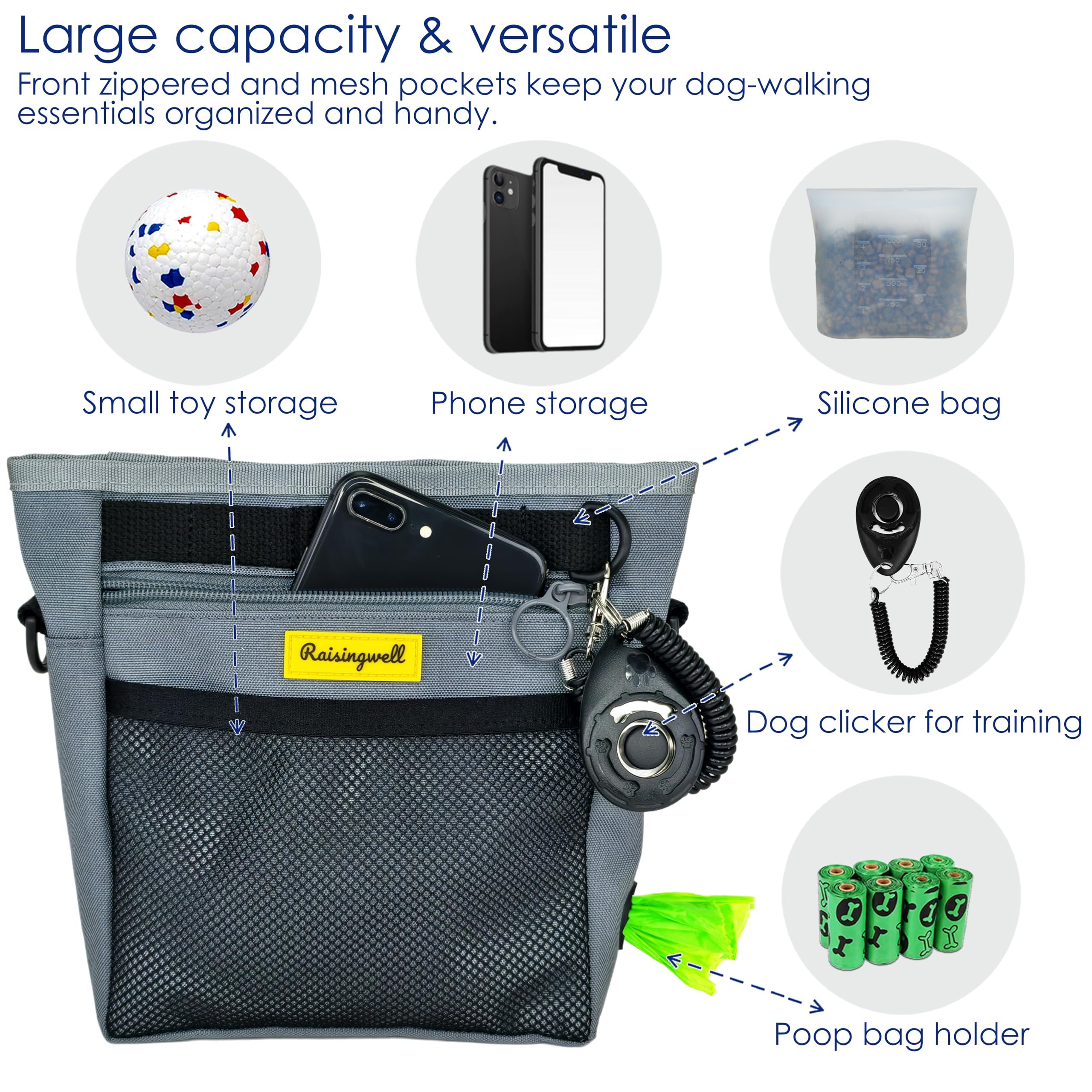 Raisingwell clicker de entrenamiento incluido para reforzar órdenes