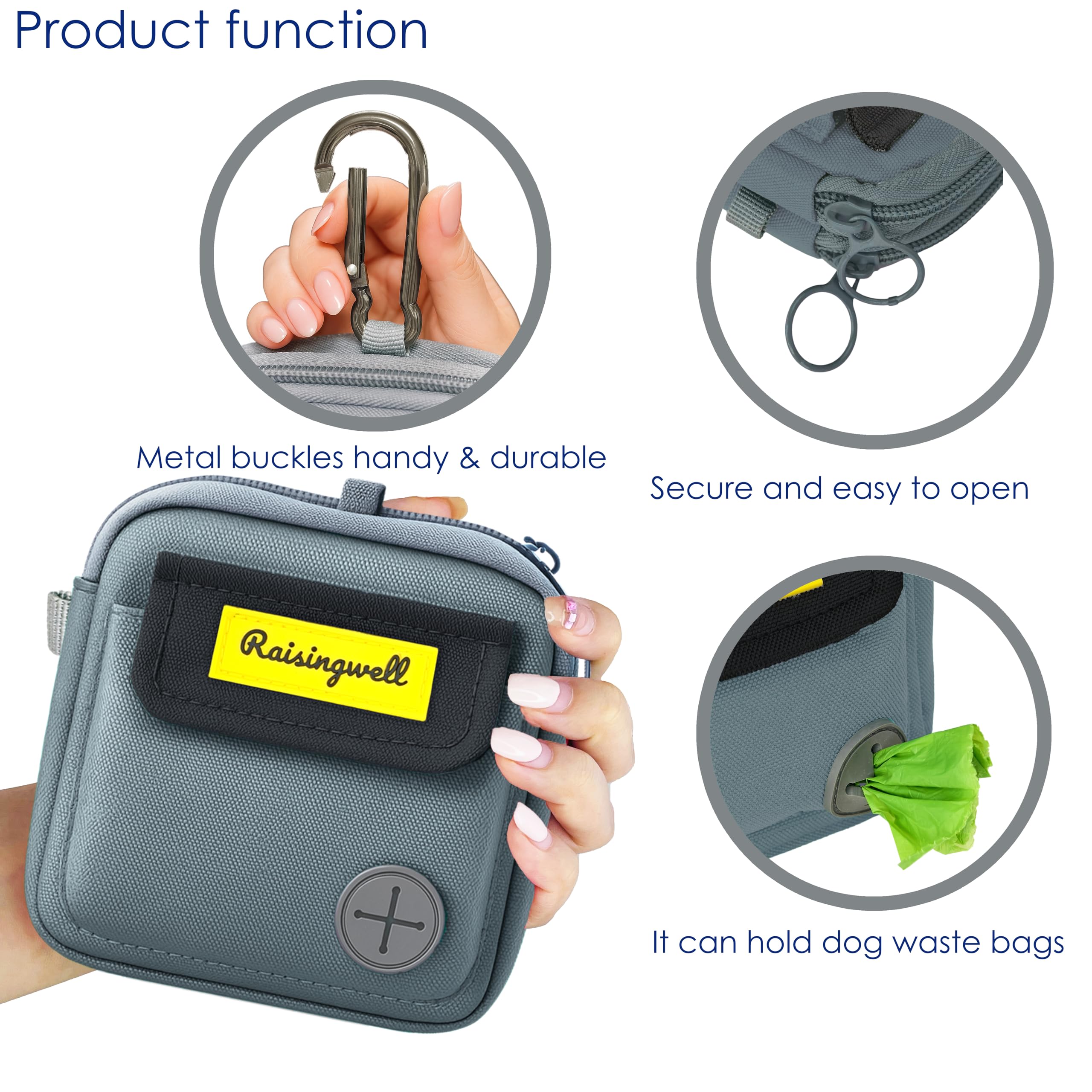 Raisingwell compartimento interno para bolsas y accesorios durante salidas cortas.
