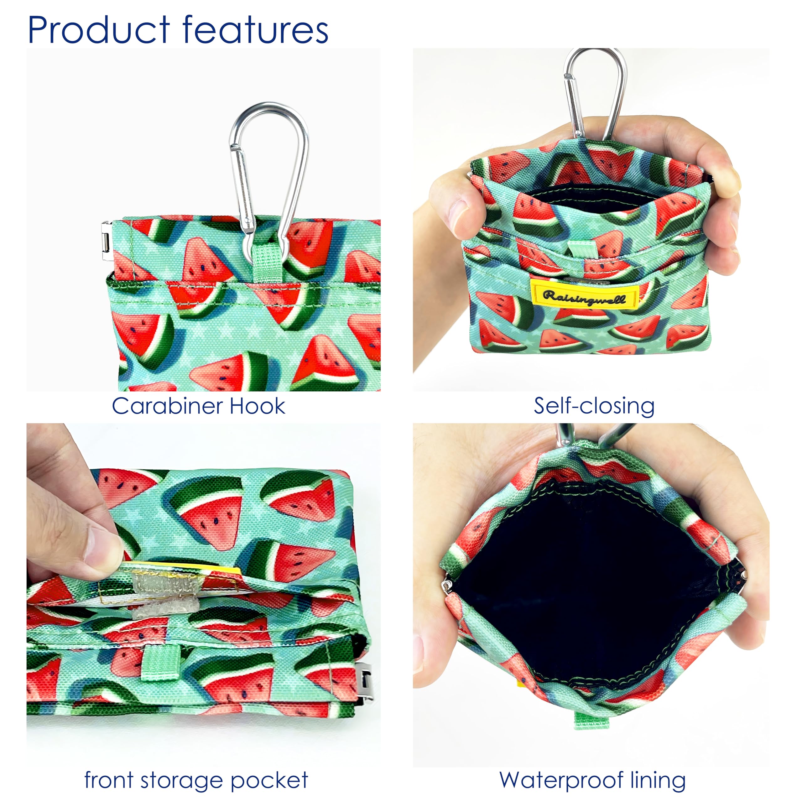 Raisingwell diseños coloridos Watermelon, estilo y visibilidad en cada salida.