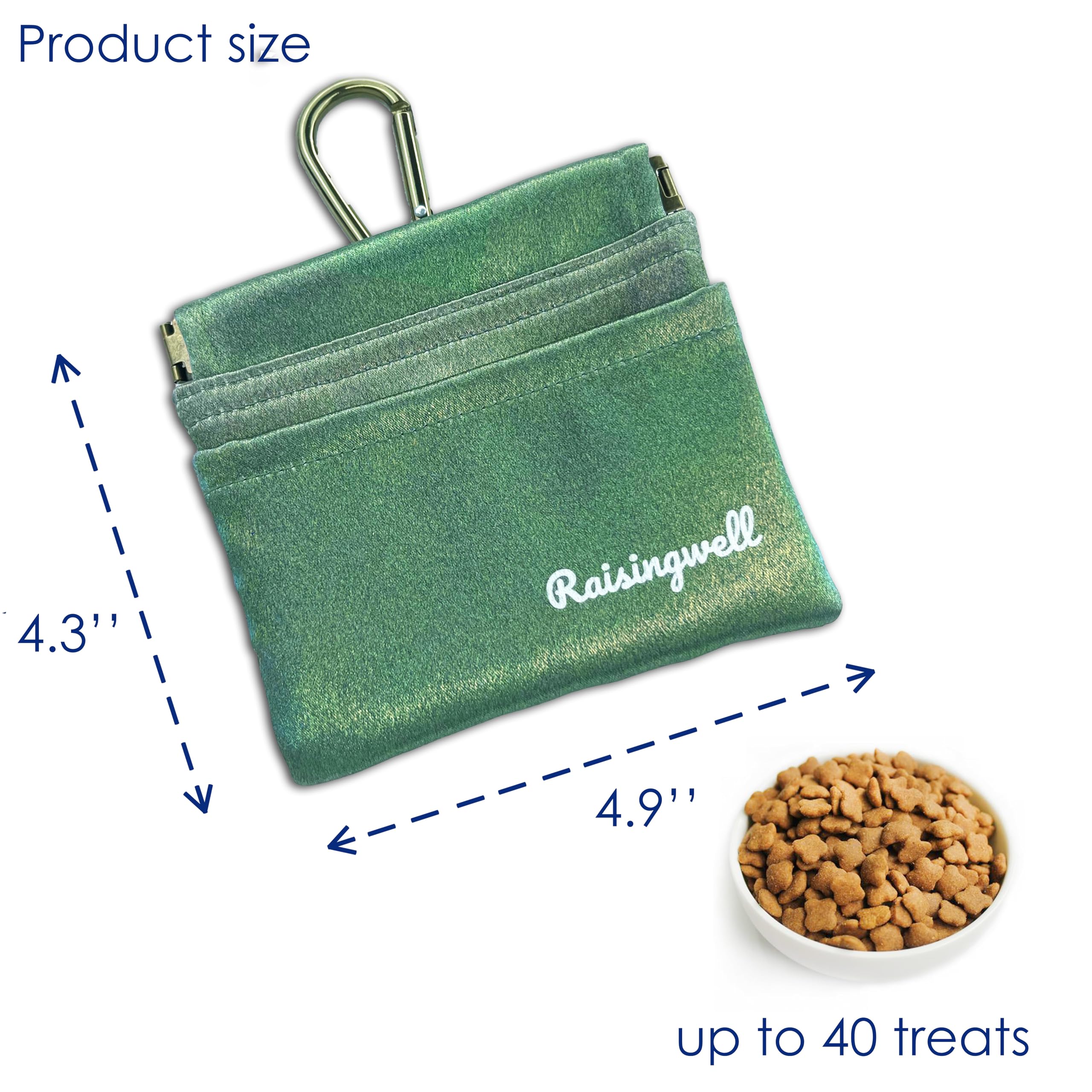 Raisingwell bolsa de entrenamiento con clip y cierre automático para uso rápido.